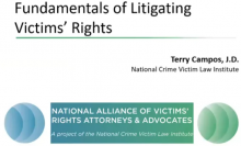 Fundamentals of Litigating Victims' Rights