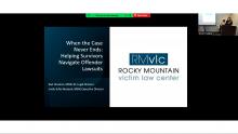 Rocky Mountain Victim Law Center - Presentation title slide 