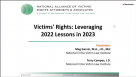 Training Title Slide: Victims' Rights: Leveraging 2022 Lessons in 2023