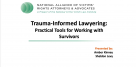 Title slide of the Trauma-Informed Lawyering presentation 