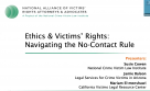 Title Slide of Ethics &amp; Victims' Rights Presentation